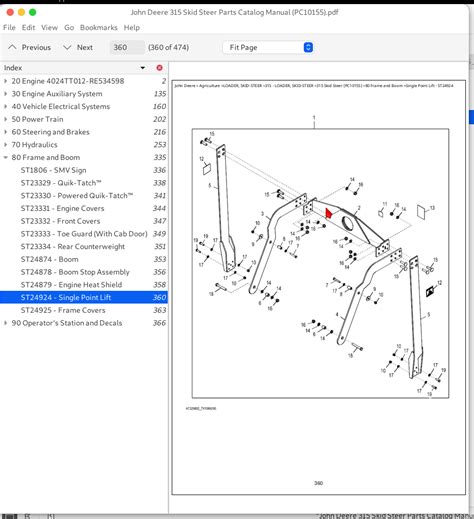 changing attachments on john deere 315 skid steer|john deere 315 parts manual.